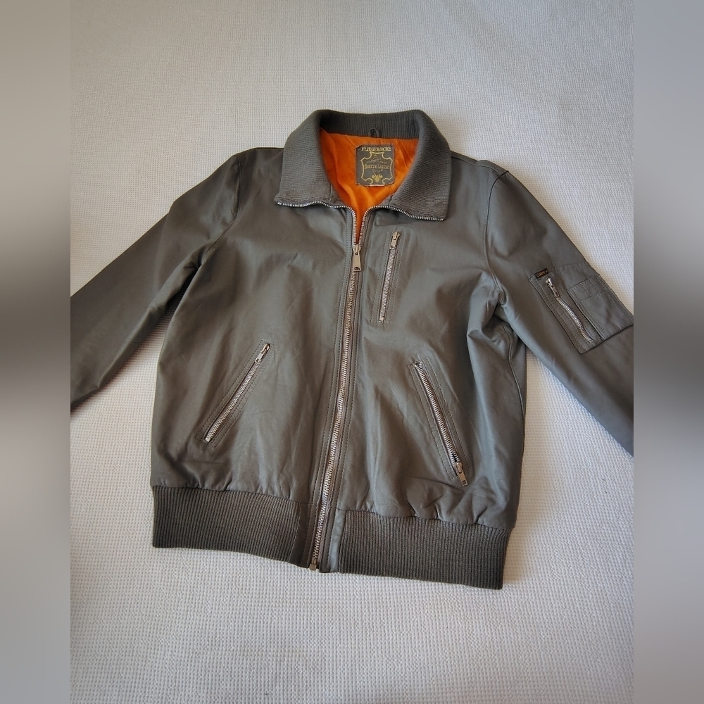 Flieger Men's Gray Bomber Jacket Size 57